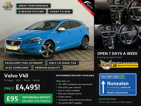 Volvo V40 R-DESIGN D3 MANUAL 2