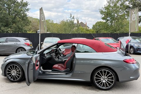 Mercedes-Benz C Class C 220 D AMG LINE PREMIUM PLUS - SELENITE GREY WITH CRANBERRY LEATHER 25