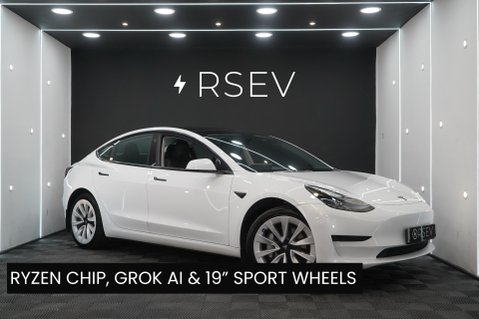 Tesla Model 3 MODEL 3 RWD 19'' Sport Alloy Wheels Ryzen GROK AI Heat Pump One Owner VATQ 