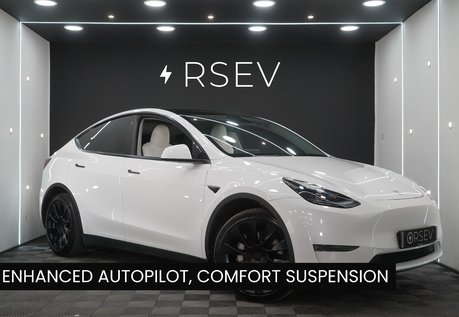 Tesla Model Y LONG RANGE AWD Enhanced Autopilot White Interior 20" Induction Alloys VAT Q