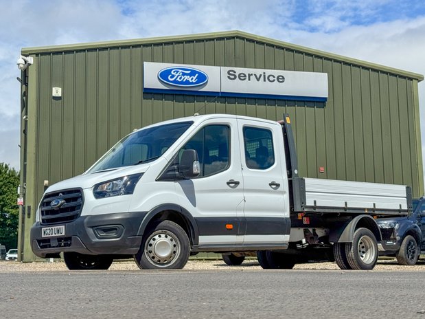 Ford Transit Tipper Crew Cab LWB L3 Leader 350 Dual Rear Wheel Tow Bar EURO 6 2