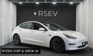 Tesla Model 3 RWD GROK AI Ryzen Chip 1 Owner Adaptive LEDs Heat Pump Panoramic Roof VAT Q 1
