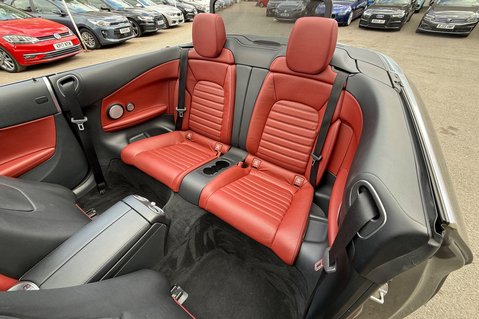 Mercedes-Benz C Class C 220 D AMG LINE PREMIUM PLUS - SELENITE GREY WITH CRANBERRY LEATHER 39