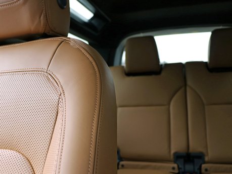 Genuine Land Rover leather rear seats and front seat upgrade for the Defender 90 Commercial 8