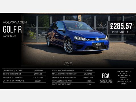 Volkswagen Golf 2.0 Golf R DSG 4WD 3dr 5