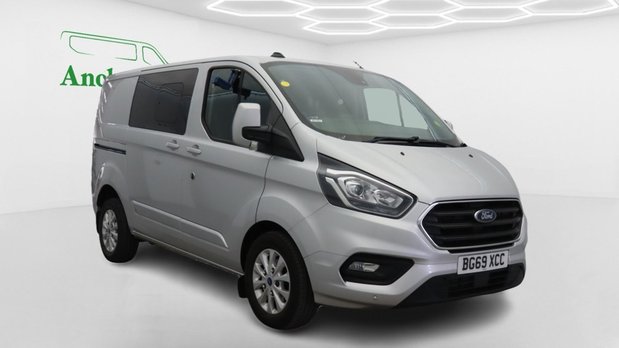 Ford Transit Custom Crew Cab SWB L1H1 Low Roof Limited 320 Air Con Alloys Sensors EURO 6 2