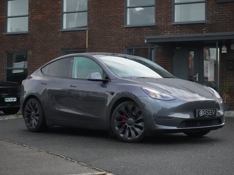 Tesla Model Y PERFORMANCE AWD Tow Hitch Enhanced Autopilot Midnight Silver One Owner VATQ