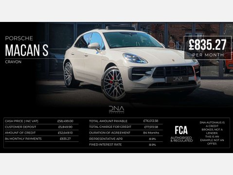 Porsche Macan 2.9 Macan S Semi-Auto 4WD 5dr 5