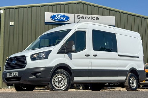 Ford Transit Crew Cab [SOLD CM] LWB L3H2 Medium Roof 350 Air Con Sensors EURO 6