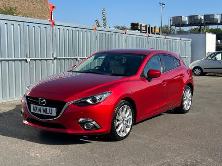 2014 MAZDA 3 SPORT NAV HEAD UP DISPLAY SAT NAV FULL LEATHER YEAR 2014 14... photo