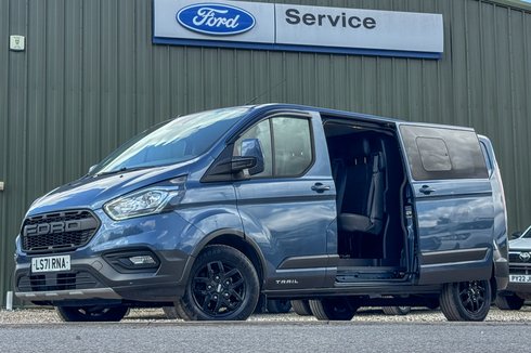 Ford Transit Custom Crew Cab LWB L2H1 Low Roof Trail 320 Air Con Alloys Sensors Tow Bar EURO 6 
