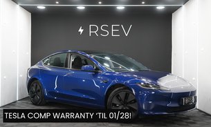 Tesla Model 3 LONG RANGE AWD Deep Blue Metallic GROK AI One Owner VATQ 1