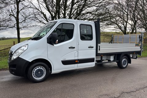 Vauxhall Movano F3500 L3 H1 Double Cab Dropside Truck with Tail Lift - Air Con 1