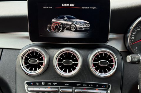 Mercedes-Benz C Class C 220 D AMG LINE PREMIUM PLUS - SELENITE GREY WITH CRANBERRY LEATHER 58