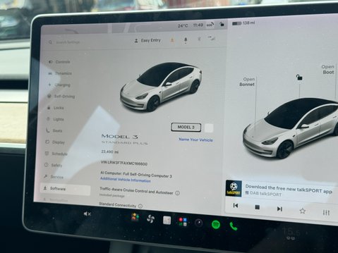 Tesla Model 3 Standard Range Plus Saloon 4dr Electric Auto RWD (241 bhp) 24