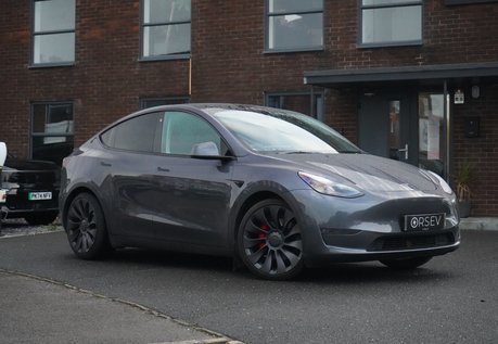 Tesla Model Y PERFORMANCE AWD Tow Hitch Enhanced Autopilot Midnight Silver One Owner VATQ