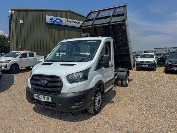 Ford Transit Tipper MWB L2 Leader 350 Air Con Sensors Tow Bar EURO 6 3