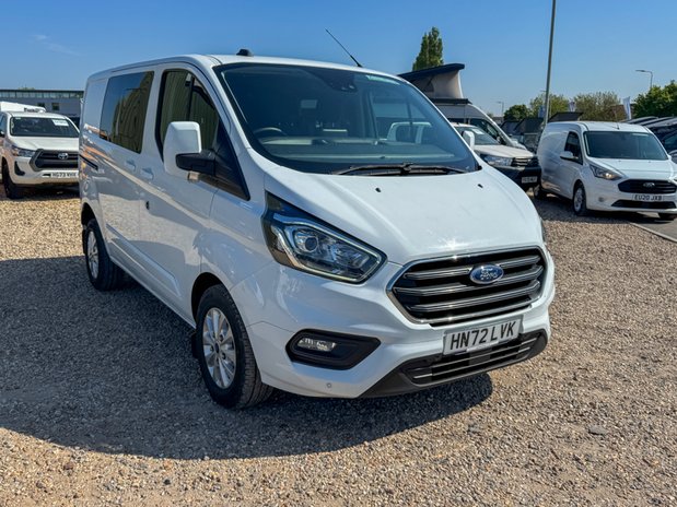 Ford Transit Custom Crew Cab AUTO SWB L1H1 Limited 320 A/C Alloys Cam Nav Sensors EURO 6 5