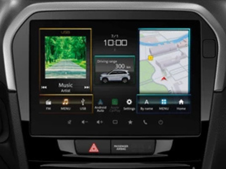 Image of music system in the Suzuki Vitara.