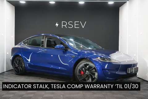 Tesla Model 3 PERFORMANCE AWD Deep Blue Metallic GROK AI RYZEN 20" ALLOYS BLACK INTERIOR 