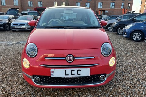Fiat 500 1.2 LOUNGE LOOK! JUST 62000 MILES! 1 PREVIOUS KEEPER! GLASS ROOF ,BLUETOOTH 2