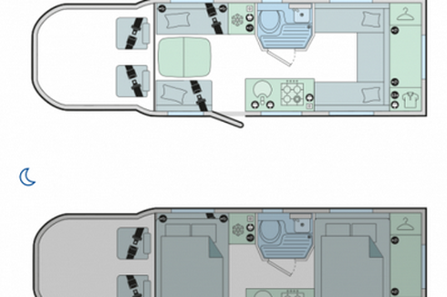 Bailey Adamo 75-4DL 6 Berth|4 Belt|Rear Lounge|Bathroom|Kitchen