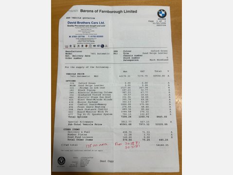 BMW 7 Series 4.4 740i 4dr 52