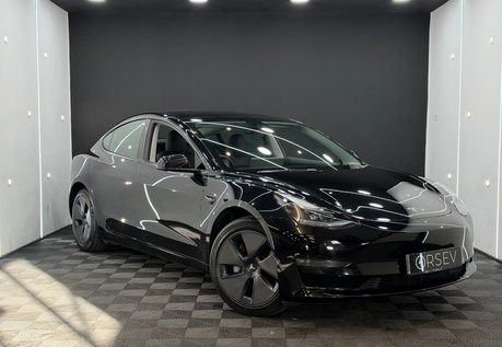 Tesla Model 3 Long Range RWD Solid Black Ryzen GROK AI Black Interior One Owner VAT Q
