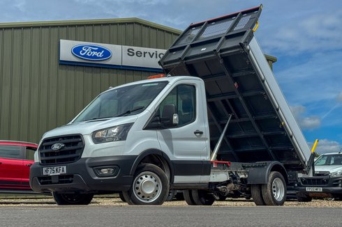 Ford Transit Tipper MWB L2 Leader 350 AIR CON Dual Rear Wheel Camera Tow Bar EURO 6