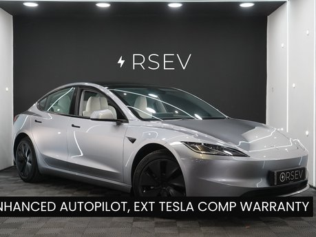 Tesla Model 3 LONG RANGE AWD White Interior Enhanced Autopilot Ext Tesla Comp Warranty