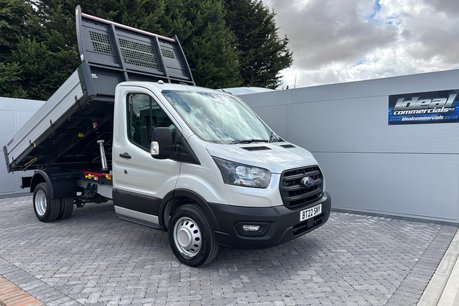 Ford Transit 350 Drw L2 130 ps Single Cab Tipper - Air Con / Sat Nav / Tow Axle