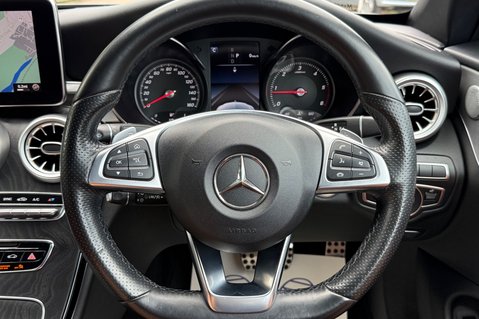 Mercedes-Benz C Class C 220 D AMG LINE PREMIUM PLUS - SELENITE GREY WITH CRANBERRY LEATHER 7