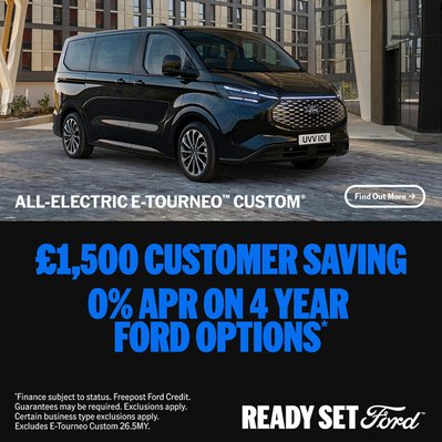 Ford E-Tourneo Custom, £1,500 Customer Saving