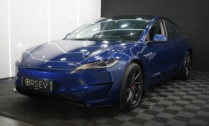 Tesla Model 3 PERFORMANCE AWD Deep Blue Metallic GROK AI RYZEN 20" ALLOYS BLACK INTERIOR 10
