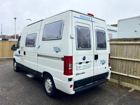 Adria Twin 2 Berth Fixed Bed Camper Van Fiat Ducato 2.8JTD Chassis 3