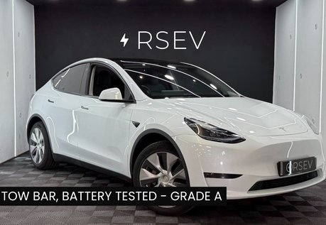Tesla Model Y LONG RANGE AWD TOW BAR One Owner GROK AI Adaptive LEDs Pano Roof VAT Q