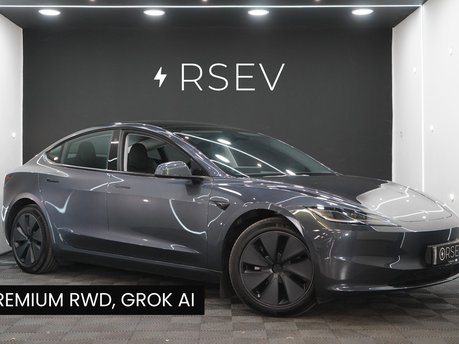 Tesla Model 3 Premium RWD GROK AI Rear Screen Heated & Vented Seats Premium Sound VAT Q
