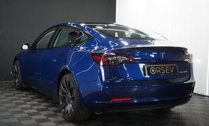 Tesla Model 3 PERFORMANCE AWD Deep Blue Metallic GROK AI RYZEN 20" ALLOYS BLACK INTERIOR 3