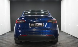 Tesla Model Y LONG RANGE AWD One Owner Deep Metallic Blue Adaptive LEDs Pano Roof VAT Q 9