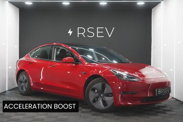 Tesla Model 3 LONG RANGE AWD Pristine Low Mileage Red Multi-coat Heat Pump 