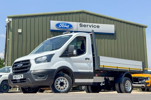 Ford Transit Tipper MWB L2 Leader 350 Air Con Sensors Tow Bar EURO 6