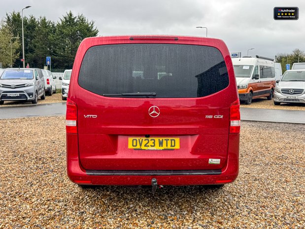 Mercedes-Benz Vito Crew Cab AUTO XLWB L3H1 Premium Plus 116 Alloys Sensors Tow Bar NO VAT EURO 8