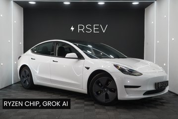Tesla Model 3 RWD GROK AI Ryzen 1 Owner Adaptive LEDs Heat Pump Pano Roof LFP Batt VATQ