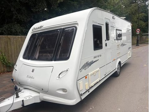 Elddis Crusader Cyclone Aurora 4 berth fixed bed 1