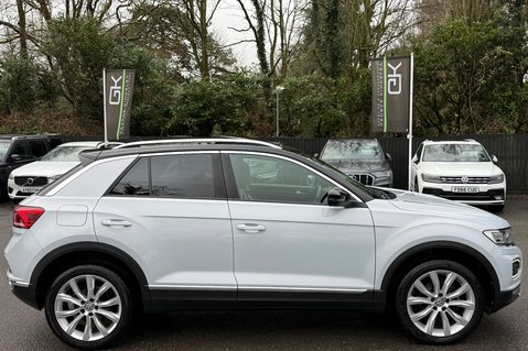 Volkswagen T-Roc SEL TSI EVO DSG -WHITE SILVER -PAN ROOF -CAMERA -WINTER PACK  6