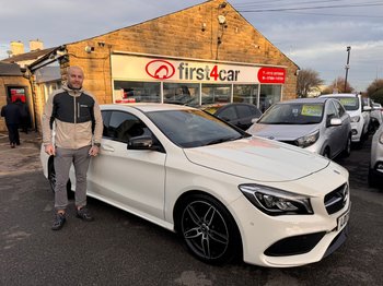 Liam came from Thirsk North Yorkshire to collect his Mercedes CLA