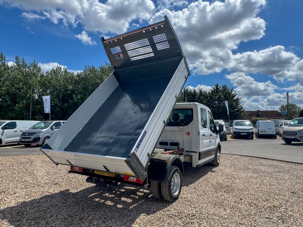 Ford Transit Tipper [SOLD MT] Crew Cab LWB L3 Leader 350 Dual Rear Wheel Tow Bar EURO 6 7