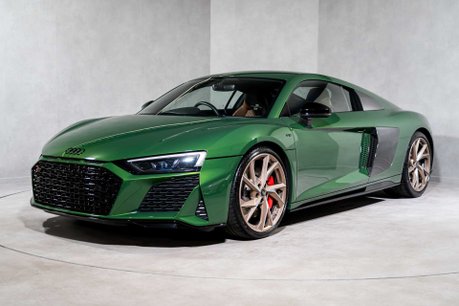 Audi R8 V10 PERFORMANCE EDITION. RWD. SONOMA GREEN. CARBON EXT. FULL PPF. B&O. 3