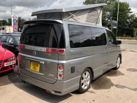 Nissan Elgrand 3.5 V6 Automatic Highway Star 4 berth Camper van with pop up roof 57000m 25