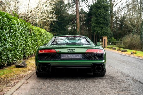 Audi R8 V10 PERFORMANCE EDITION. RWD. SONOMA GREEN. CARBON EXT. FULL PPF. B&O. 6